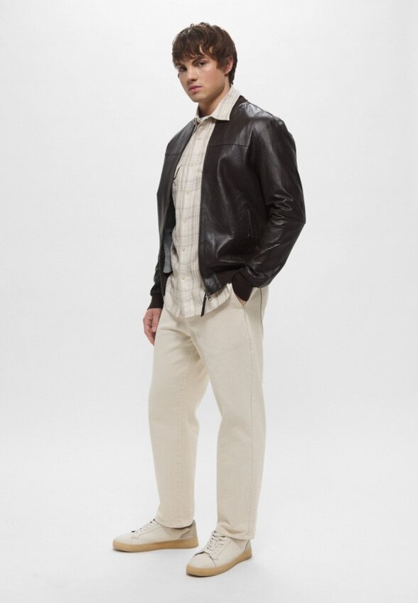 Куртка кожаная Blouson