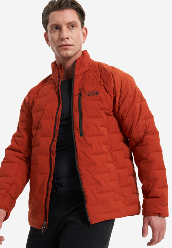 Ультралегкий пуховик мужской Mountain Hardwear Stretchdown, Оранжевый