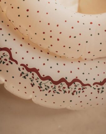 Круг надувной со спинкой Mrs. Ertha "Baby Unique Dots", шоколадная крошка, 60 см женщинам