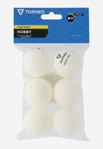 Мячи для настольного тенниса Torneo, 6 шт., Белый