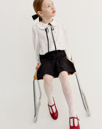 Колготки капроновые с узором для девочек детям