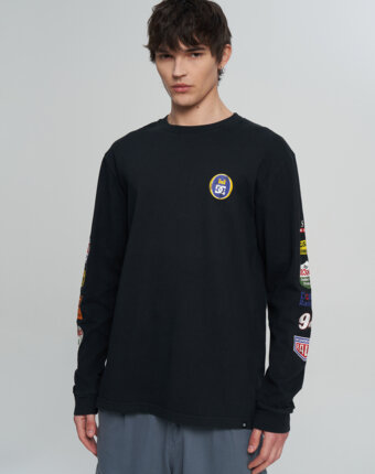 Лонгслив мужской DC Shoes All Gas, Черный женщинам