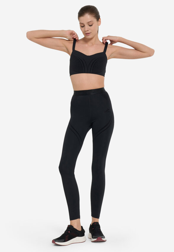 Топ бра спортивный Demix MuseFit Dance Flock, Черный