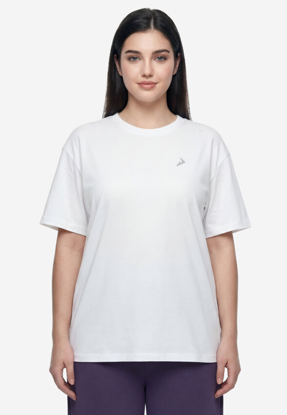 Футболка женская Demix, Plus Size, Белый