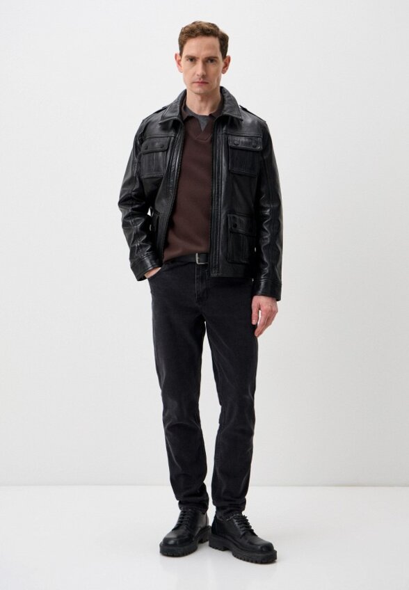 Куртка кожаная Urban Fashion for Men