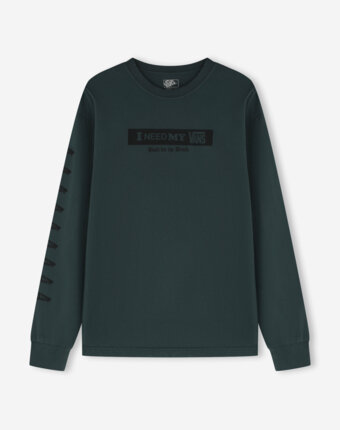 Лонгслив мужской Vans I Need My LS, Зеленый женщинам