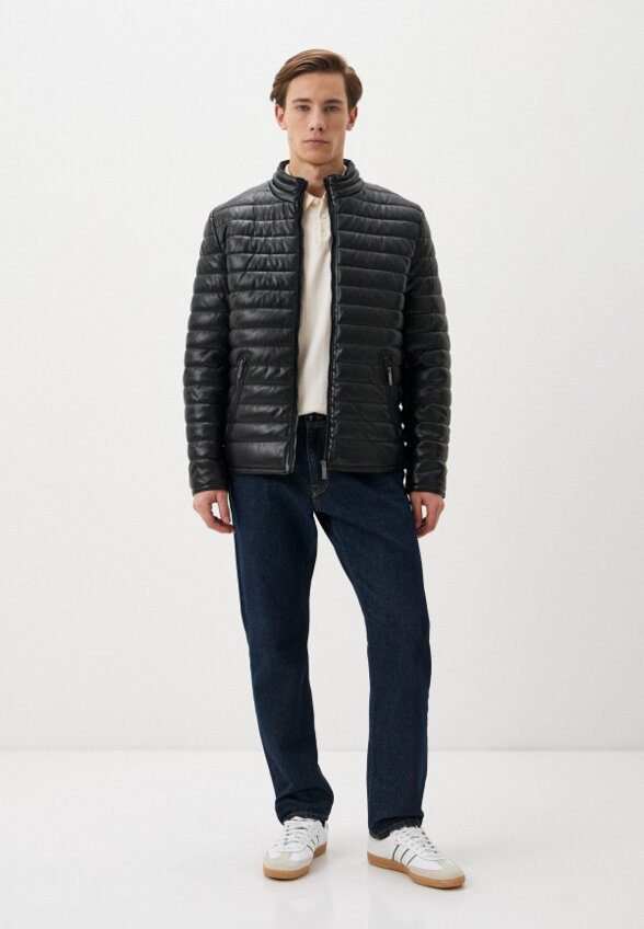 Куртка кожаная утепленная Colin's