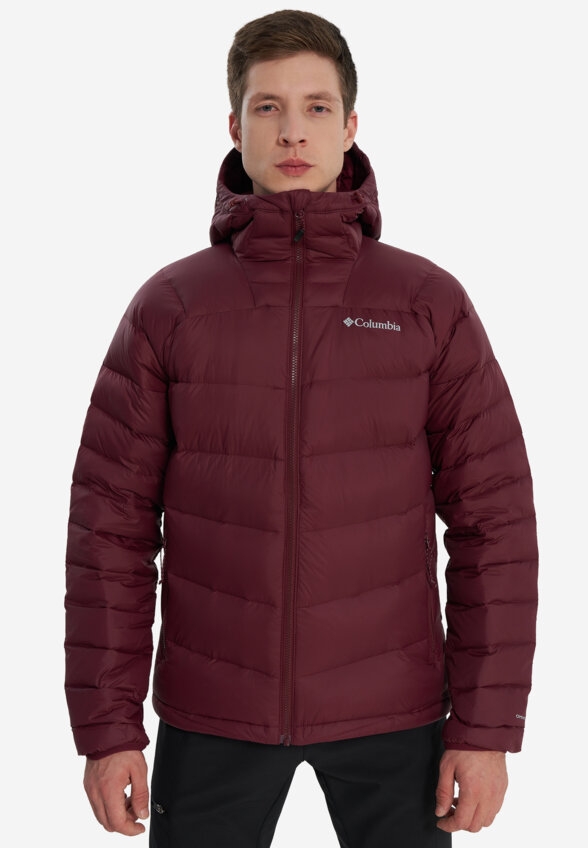 Ультралегкий пуховик мужской Columbia Centennial Creek III Down Hooded Jacket, Красный