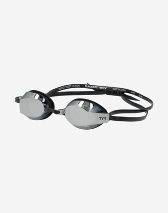 Очки для плавания TYR Black Ops 140 Ev Racing Mirrored, Серебряный женщинам