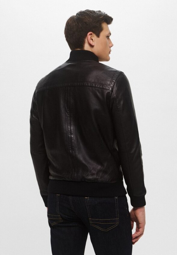 Куртка кожаная Bikkembergs