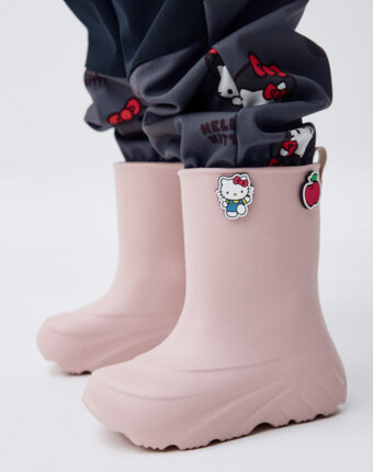 Резиновые сапоги c декором Hello Kitty для девочек детям