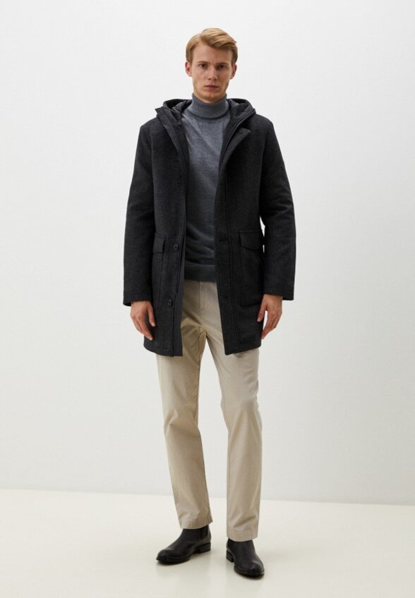 Пальто однобортное Madzerini