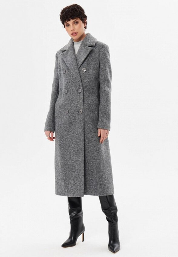 Пальто двубортное Dress No Stress