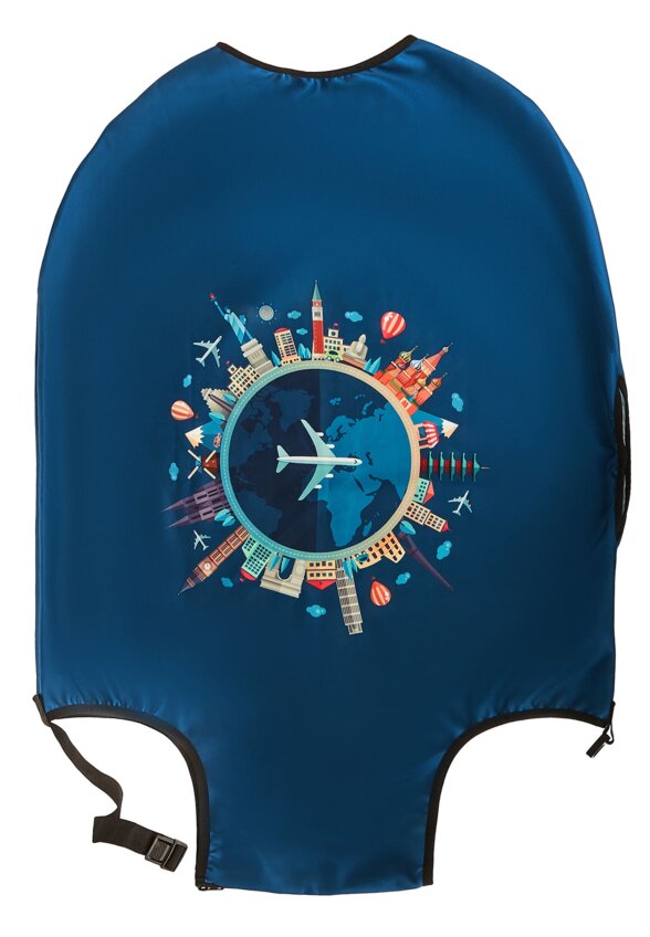 Др.Коффер LC-004L lt-blue чехол для чемодана