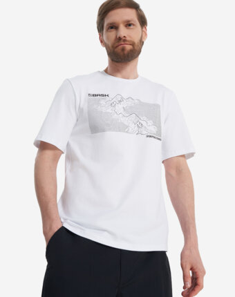 Футболка мужская Bask Topography Mt V2, Белый женщинам