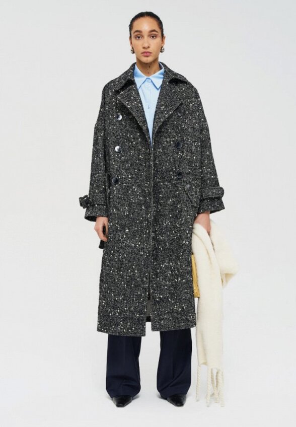 Пальто двубортное Bottega Martinese