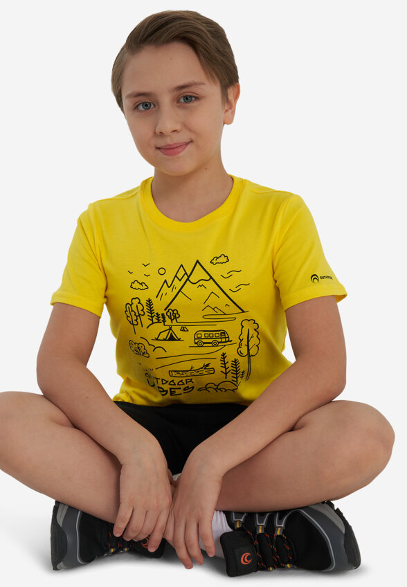 Футболка для мальчиков Outventure, Желтый
