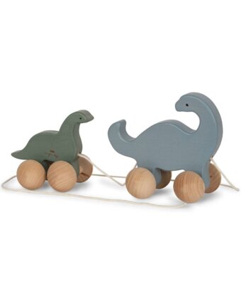 Игрушка на колесах Konges Slojd "Rollling Dino Family", голубая детям
