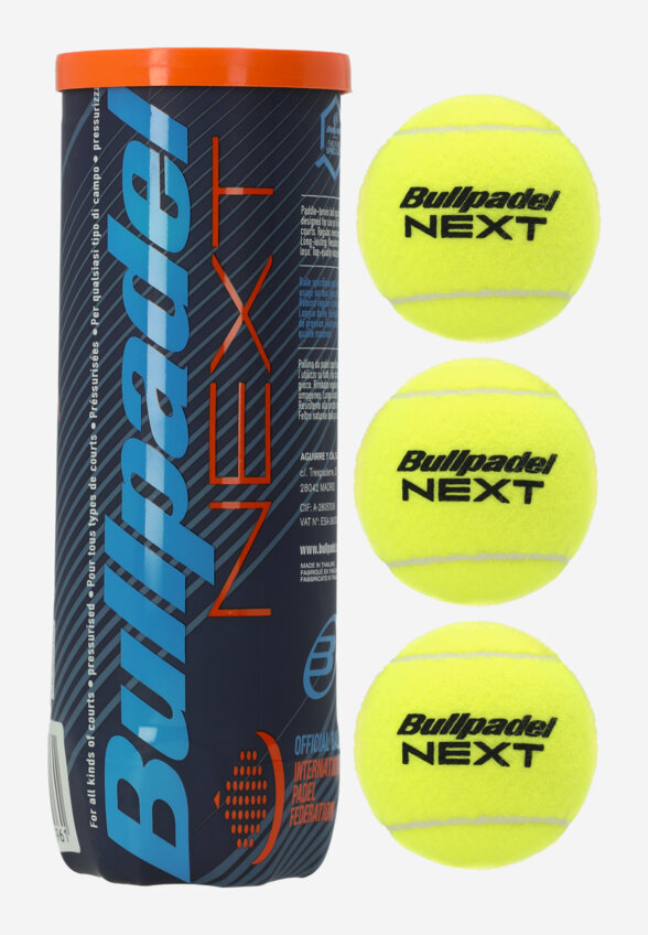 Мячи для падел-тенниса Bullpadel Next, 3 шт, Желтый