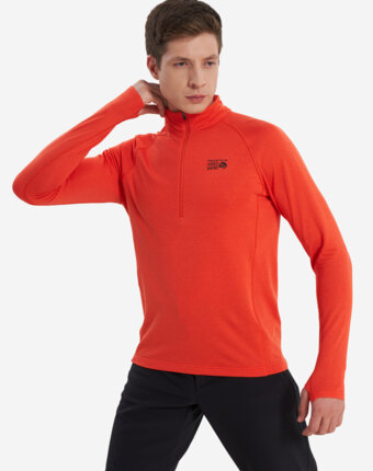 Толстовка мужская Mountain Hardwear Crater Lake Heavyweight Half Zip, Оранжевый женщинам