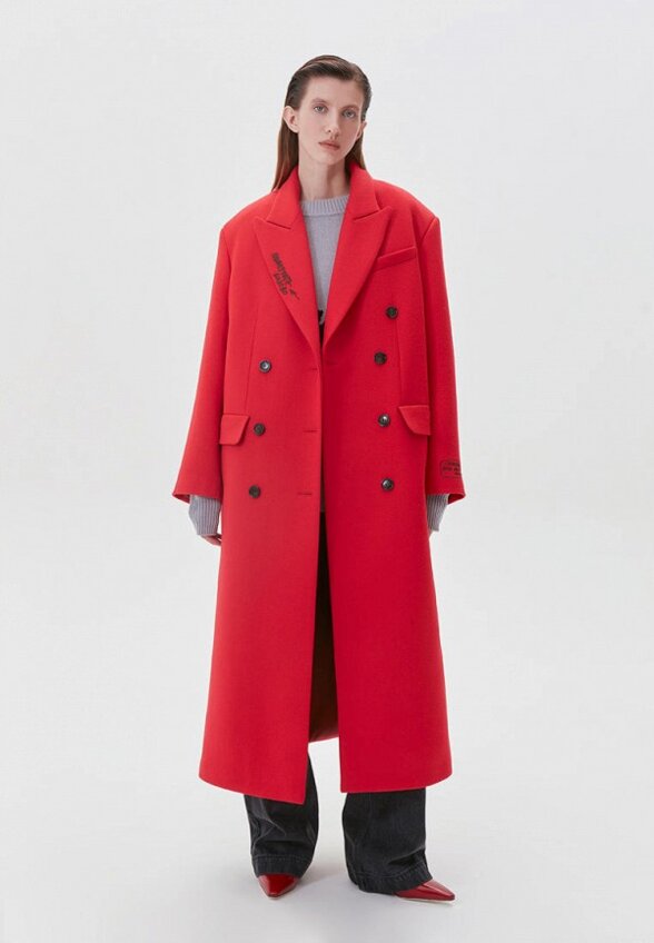 Пальто двубортное Eve&Esther