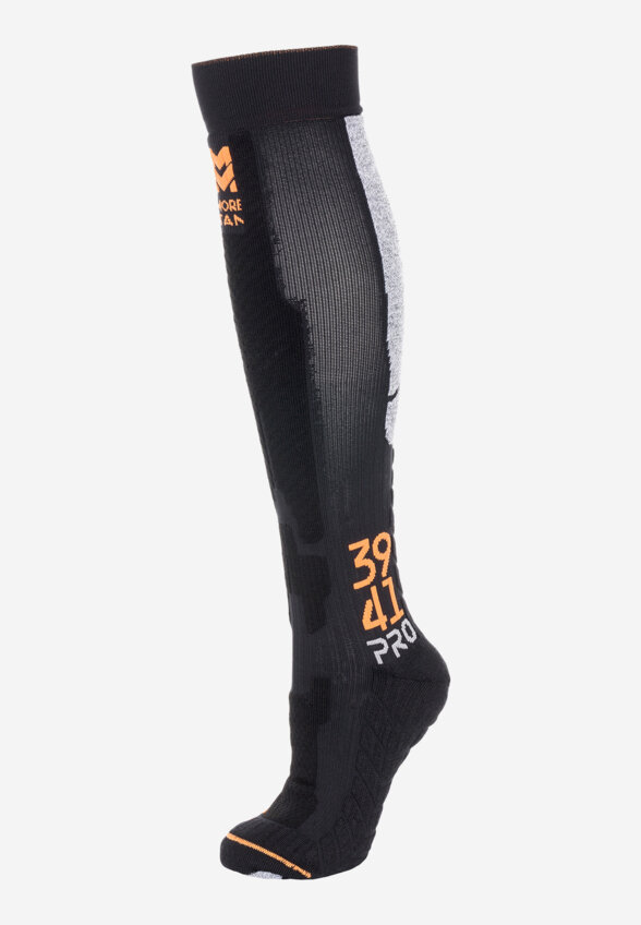 Гольфы компрессионные MORETAN Alpine ski merino, 1 пара, Черный