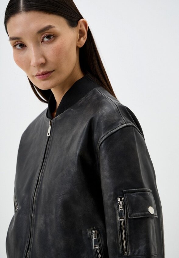 Куртка кожаная Снежная Королева