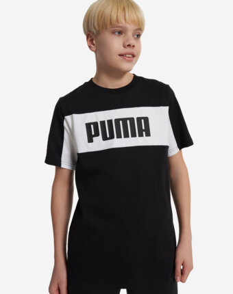 Футболка для мальчиков PUMA Block, Черный женщинам