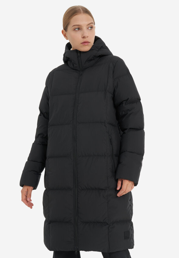 Пальто пуховое женское Jack Wolfskin Frozen Lake, Черный
