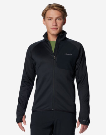 Джемпер флисовый мужской Columbia Triple Canyon Grid Fleece Fz II, Черный женщинам