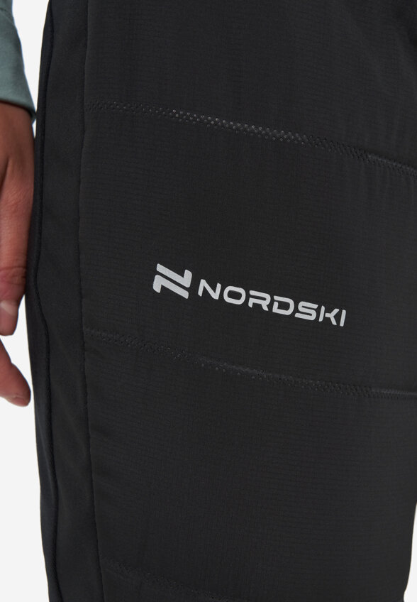 Брюки для беговых лыж женские Nordski Hybrid Pro 2.0, Черный