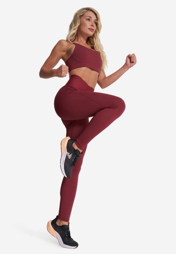 Легинсы женские Demix Booty Booster Gym, Красный