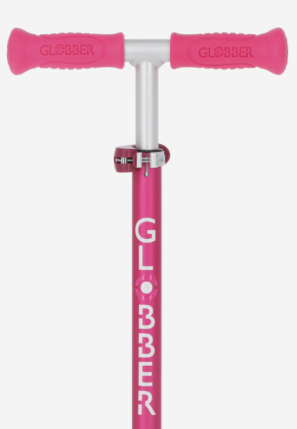 Самокат 3-х колесный детский Globber Primo Foldable Lights, Розовый