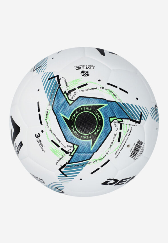Мяч футбольный Demix DF600 Junior 3 Hybrid, Белый