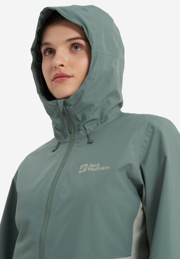Куртка мембранная женская Jack Wolfskin Weiltal, Зеленый