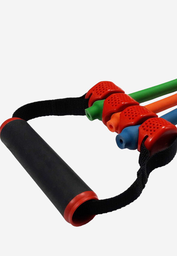 Ручки для трех силовых тросов Demix, Красный