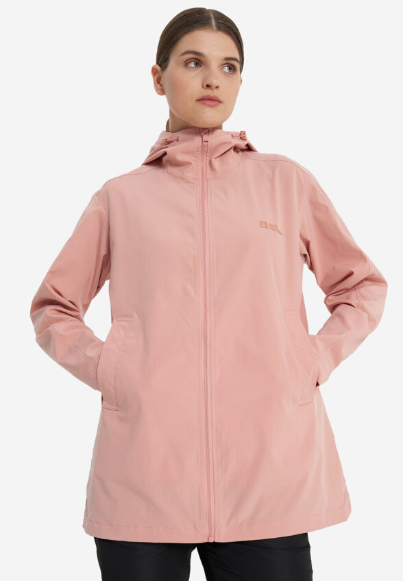 Ветровка женская Jack Wolfskin Desert, Розовый