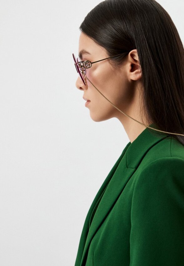 Очки солнцезащитные и цепочка Gucci