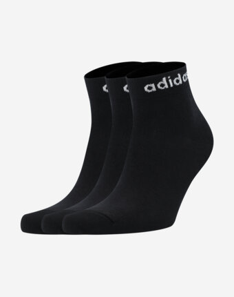 Носки adidas, 3 пары, Черный женщинам