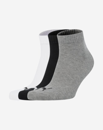 Носки PUMA Quarter, 3 пары, Мультицвет женщинам