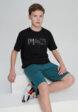 Футболка для мальчиков PUMA Ess Logo Lab Story 2, Черный1  - превью