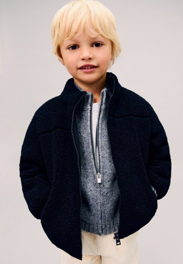 Куртка меховая Mango Kids