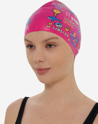 Шапочка для плавания Joss x Swim Rocket, Розовый женщинам