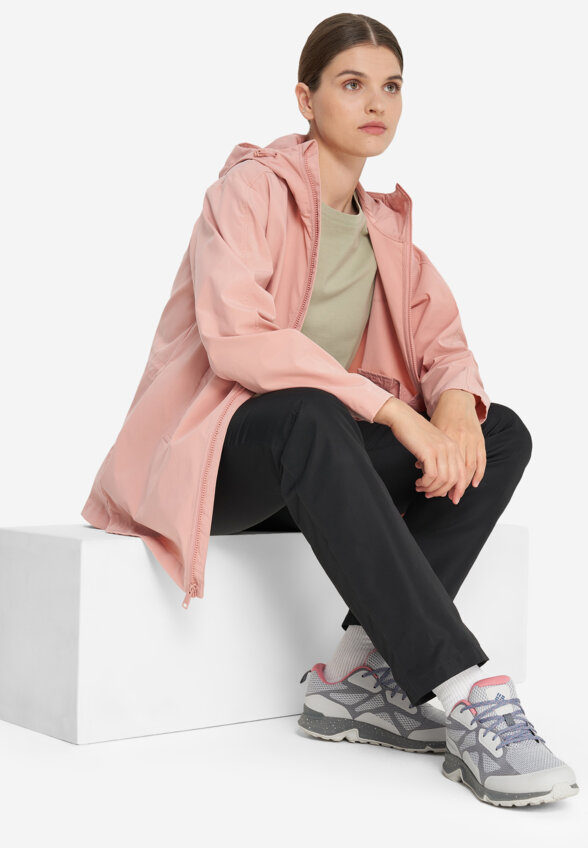 Ветровка женская Jack Wolfskin Desert, Розовый