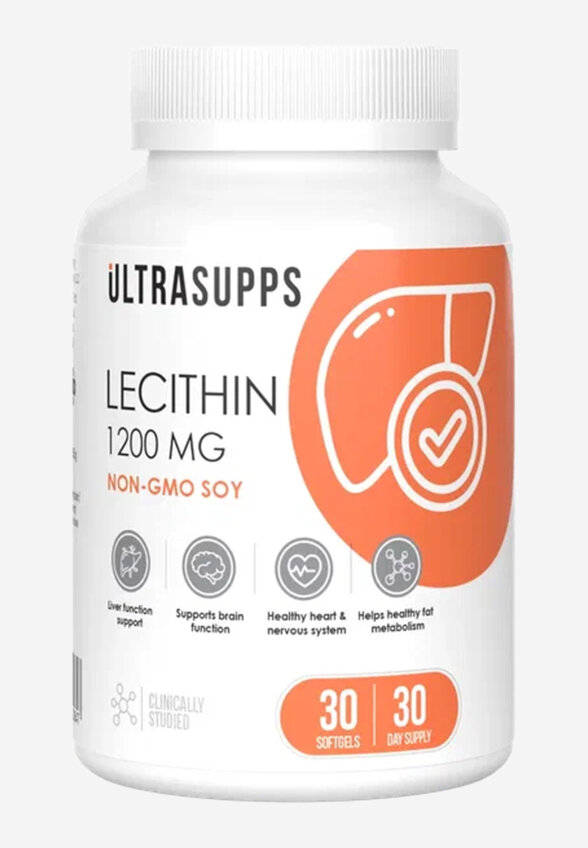 Лецитин Ultrasupps, 30 шт, Белый