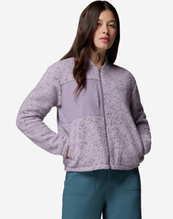 Джемпер флисовый женский Columbia Stellar Path Fleece Bomber Full Zip, Розовый женщинам