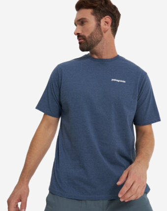 Футболка мужская Patagonia Logo, Синий женщинам