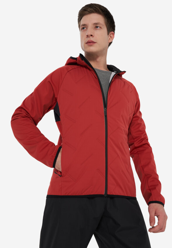 Куртка для беговых лыж мужская Rukka Maatiala Hood, Красный