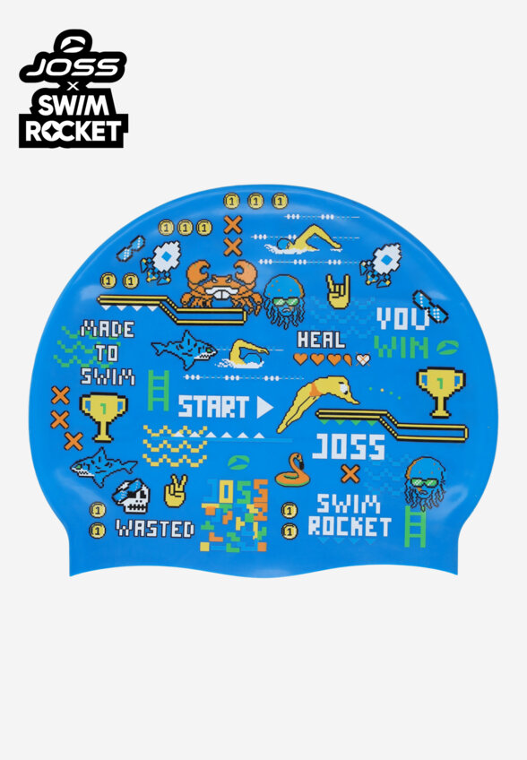 Шапочка для плавания Joss x Swim Rocket, Синий