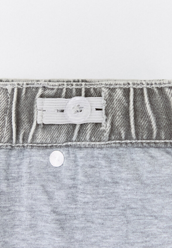 Утепленные джинсы Mom fit для девочек